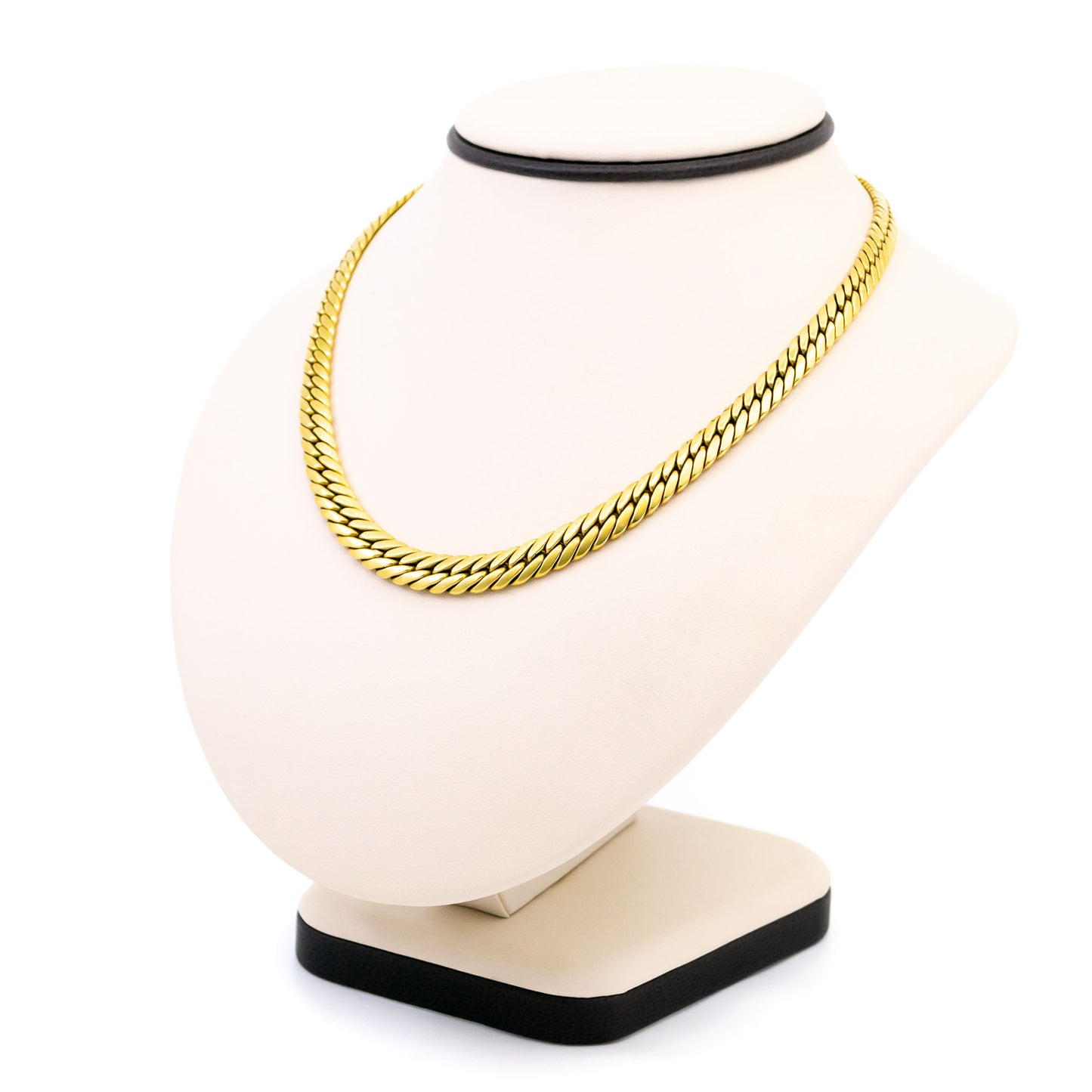 Vintage 18ct Yellow Gold Curb Link Necklace