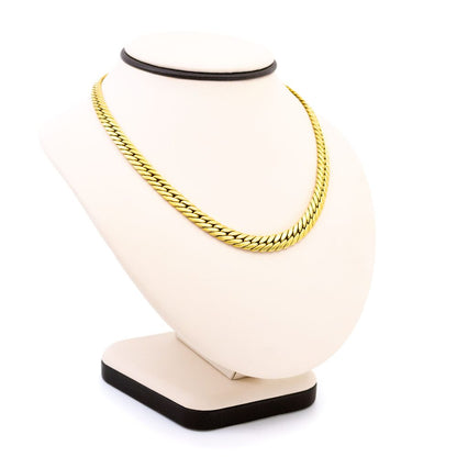 Vintage 18 Carat Yellow Gold Curb Link Necklace