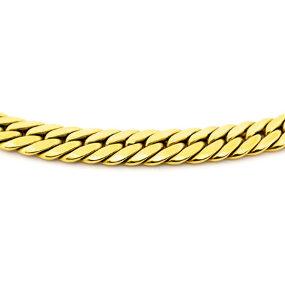 Vintage 18 Carat Yellow Gold Curb Link Necklace
