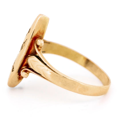 Diamond Ruby 14k Navette-Shape Ring 16912-9014