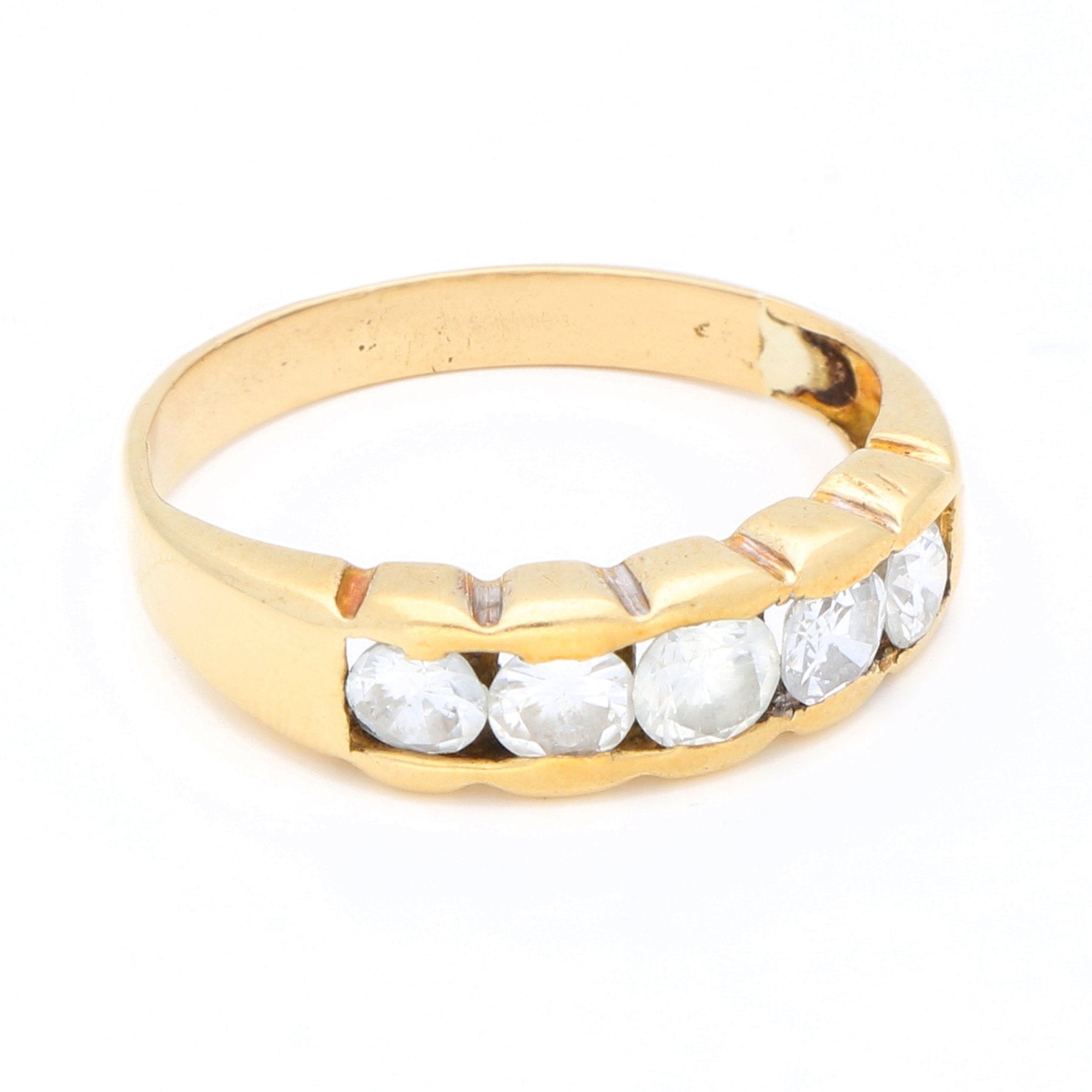 Diamond 18k Row Ring 16929-9025