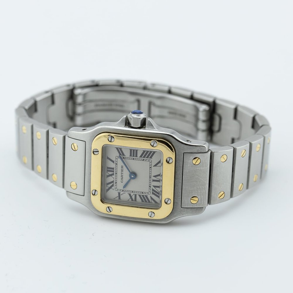 Cartier Santos Galbee 1567 Steel and Gold Quartz Watch