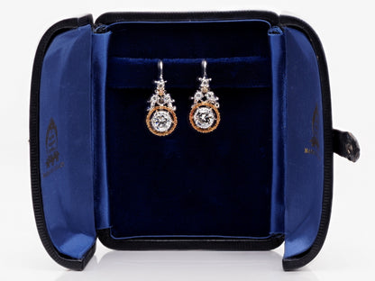 Exclusive Vintage Mario Buccellati 2.50ct Diamond Drop Earrings