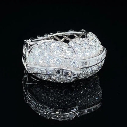 Vintage Cartier 1940s Retro 4ct Diamond Ring