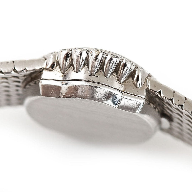 Vintage Ladies Omega 18ct White Gold and Diamond Cocktail Watch