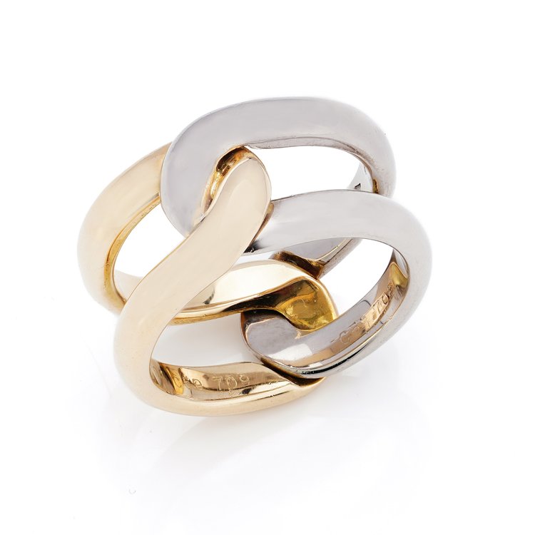 Vintage Cartier Bi Colour 18ct Gold Ring