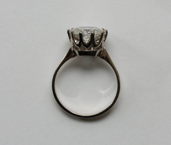 Vintage 4.78ct Diamond Solitaire Engagement Ring