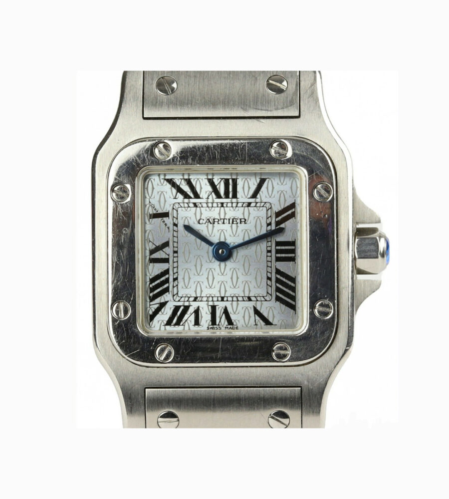 Ladies Cartier Santos Galbee 24mm Stainless Steel Wrist Watch