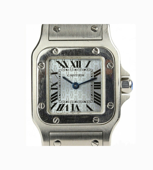 Ladies Cartier Santos Galbee 24mm Stainless Steel Wrist Watch