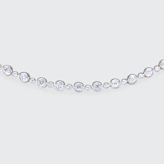 Modern Diamond Tennis Bracelet, 1.50 carats