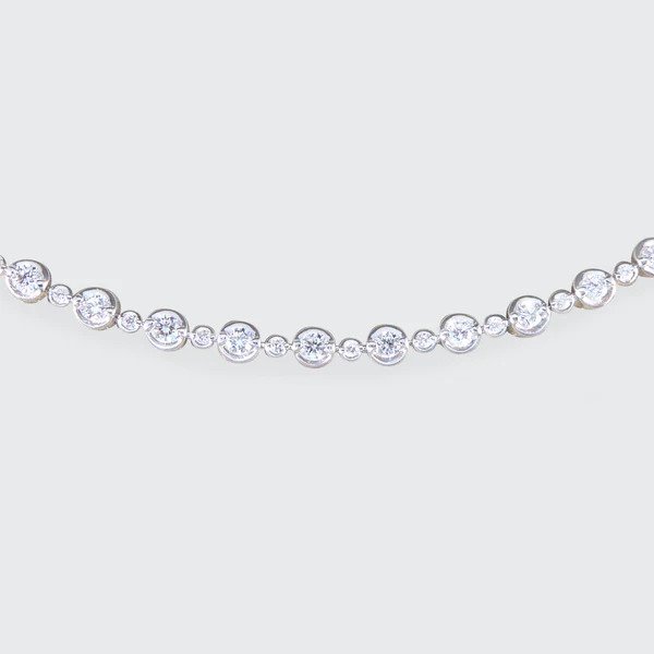 Modern Diamond Tennis Bracelet, 1.50 carats