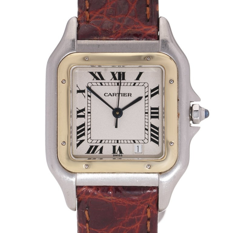 Vintage Cartier 18ct Yellow Gold and Stainless Steel Panthere 11002 Unisex Watch