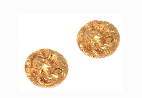 Art Nouveau 18ct Yellow Gold Cufflinks