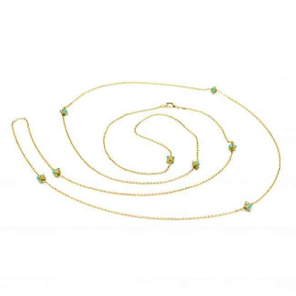 Antique Victorian Turquoise and Gold Necklace