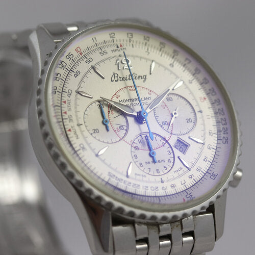 Breitling Navitimer A41330 Montbrillant 38mm Chronograph Automatic Watch, Steel bracelet with deployment buckle, with Breitling papers