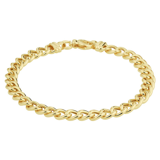 14k Yellow Gold Curb Link Bracelet 17000-9053