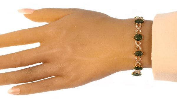 Antique 18th Century Diamond Bracelet with 2000 year old Chalcedony Intaglios