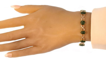 Antique 18th Century Diamond Bracelet with 2000 year old Chalcedony Intaglios