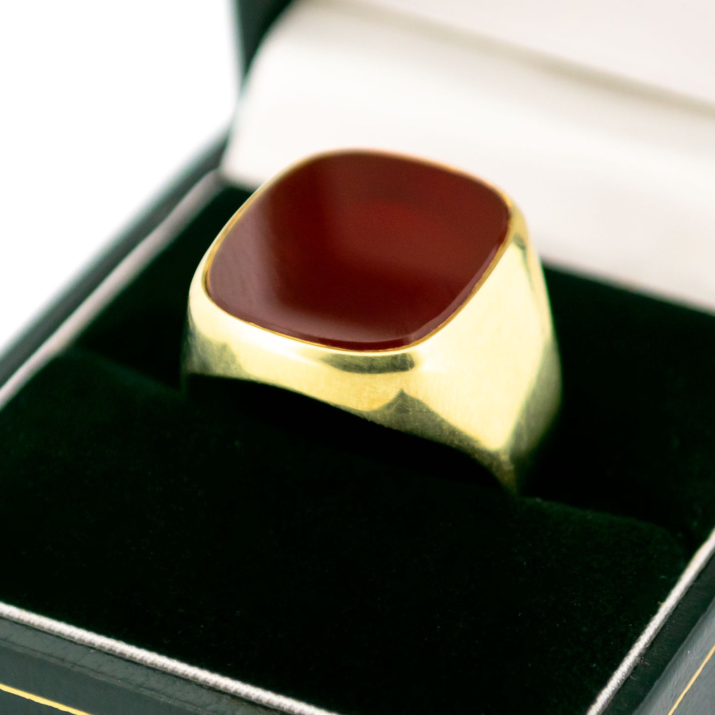 Carnelian 14k Signet Ring 17016-9064