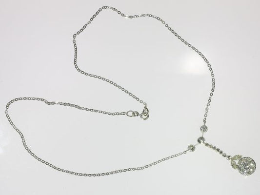 Antique Art DAntique Art Deco French Brilliant Cut Diamond Pendanteco French Brilliant Cut Diamond Pendant