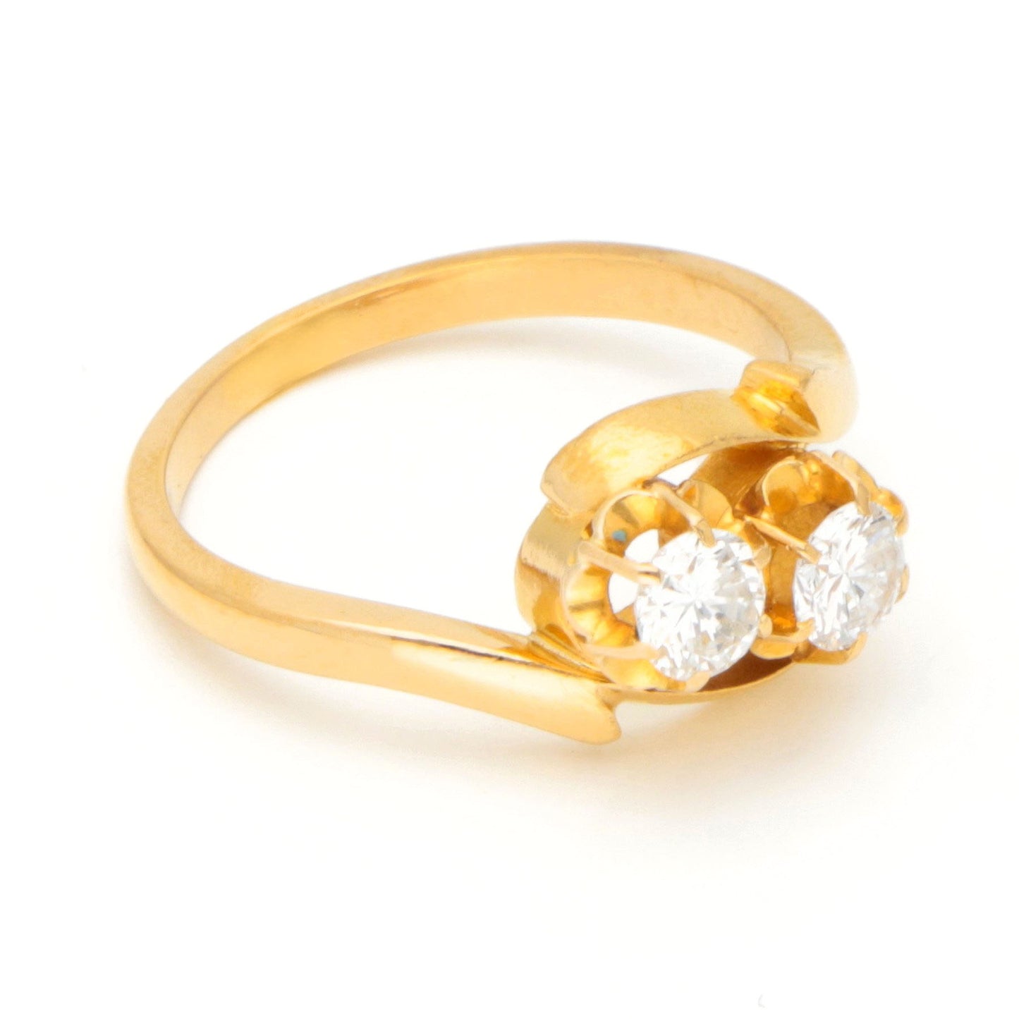 Diamond 18k Toi Et Moi Ring 17047-9089