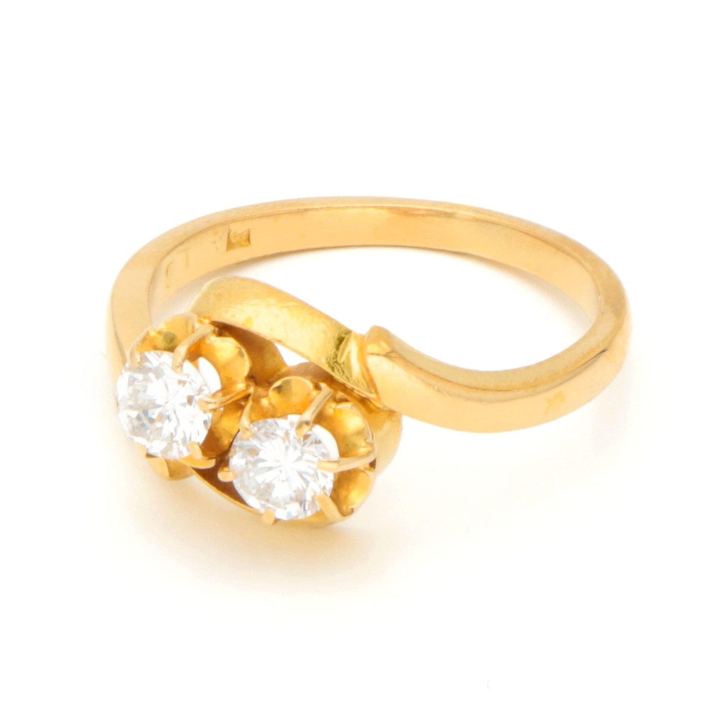 Diamond 18k Toi Et Moi Ring 17047-9089
