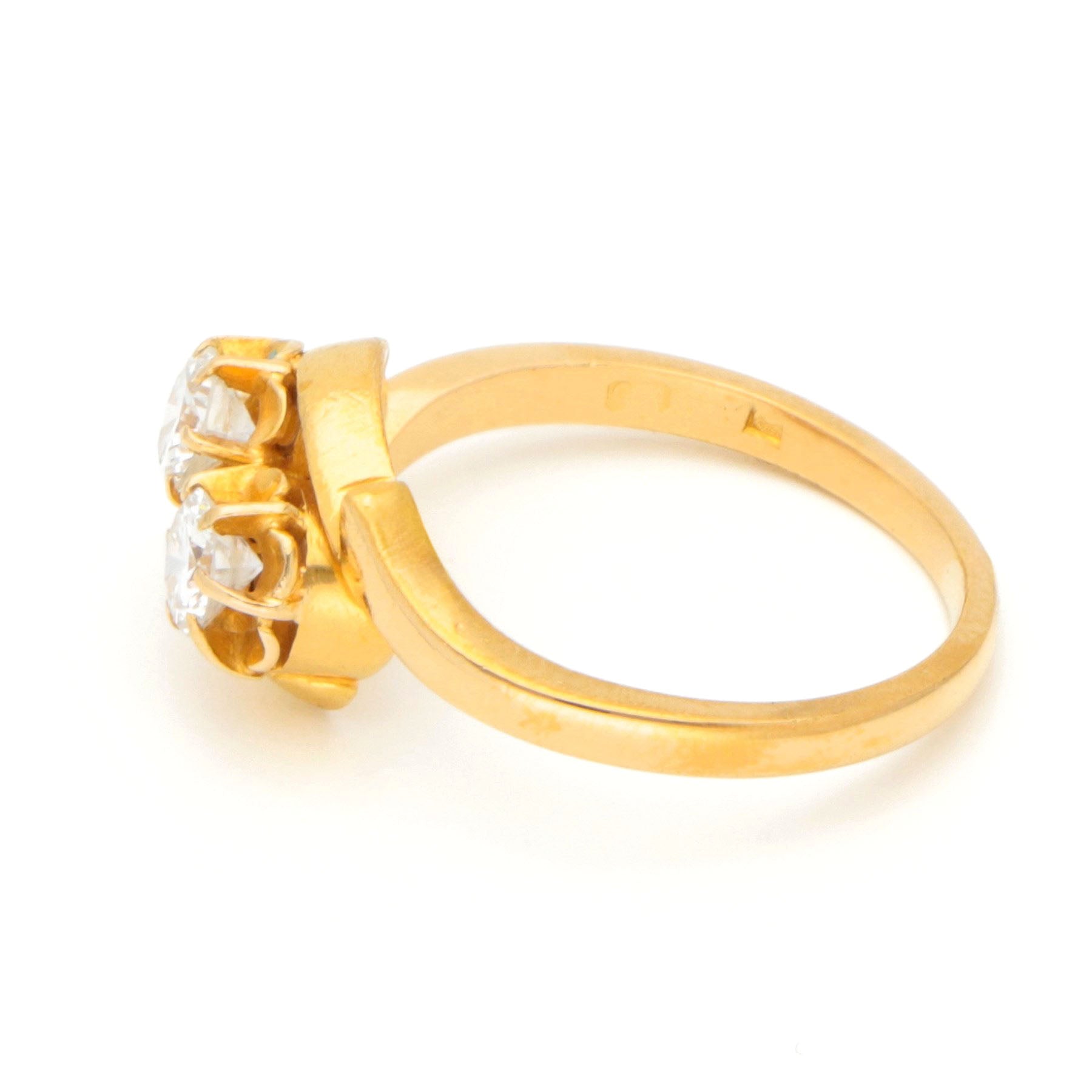 Diamond 18k Toi Et Moi Ring 17047-9089
