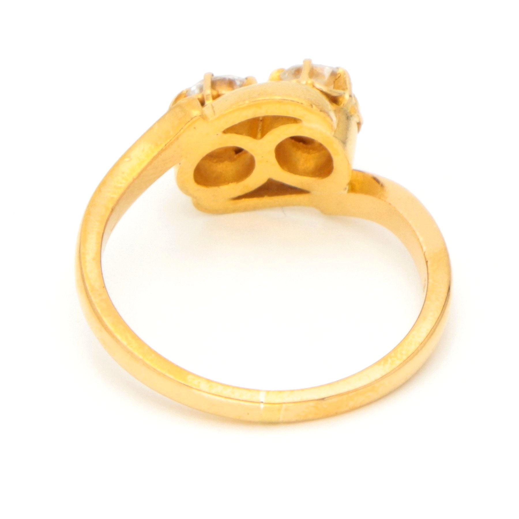Diamond 18k Toi Et Moi Ring 17047-9089
