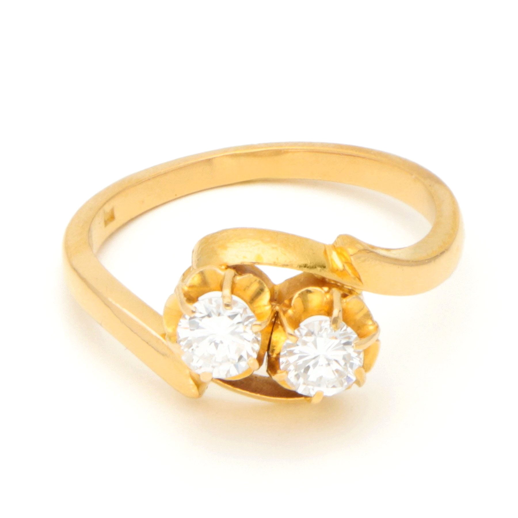 Diamond 18k Toi Et Moi Ring 17047-9089