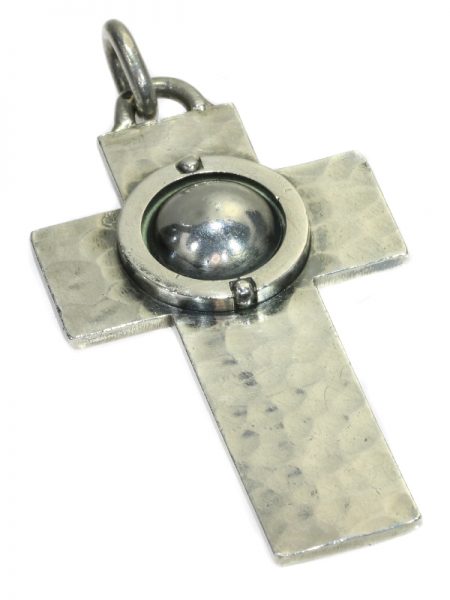 Vintage Jean Després Silver Cross Pendant