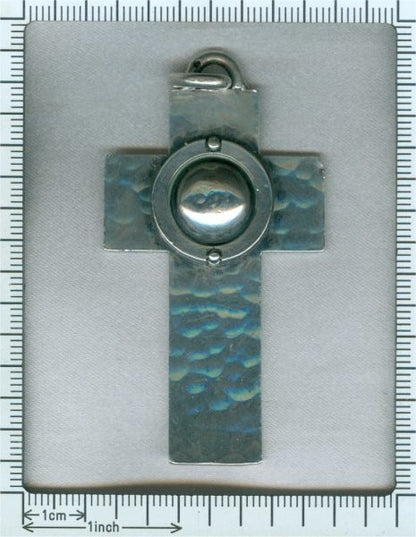 Vintage Jean Després Silver Cross Pendant