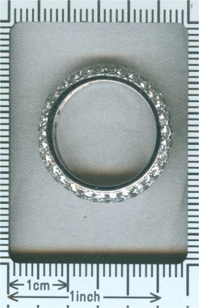 Vintage 5.10ct Brilliant Cut Diamond Eternity Ring