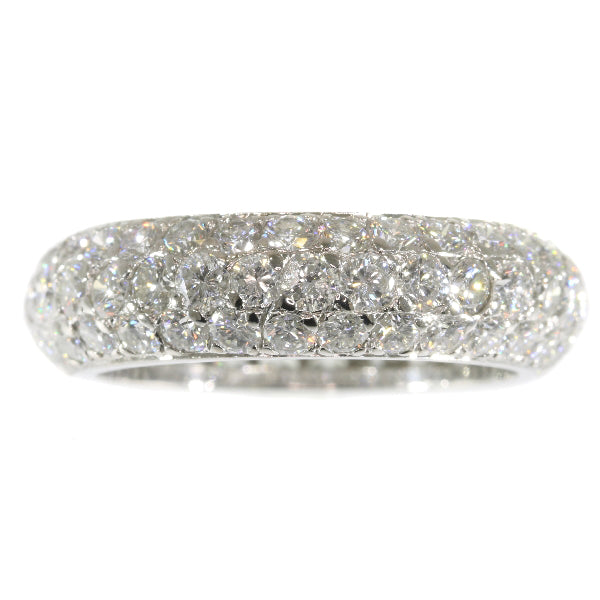 Vintage 5.10ct Brilliant Cut Diamond Eternity Ring