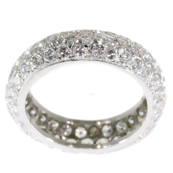 Vintage 5.10ct Brilliant Cut Diamond Eternity Ring