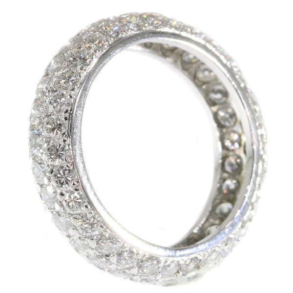 Vintage 5.10ct Brilliant Cut Diamond Eternity Ring