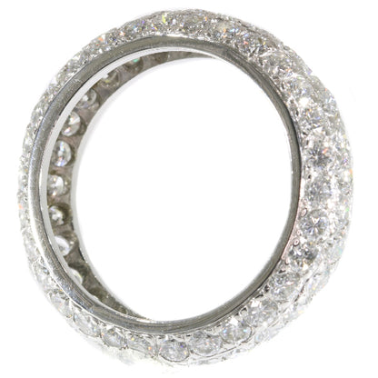 Vintage 5.10ct Brilliant Cut Diamond Eternity Ring