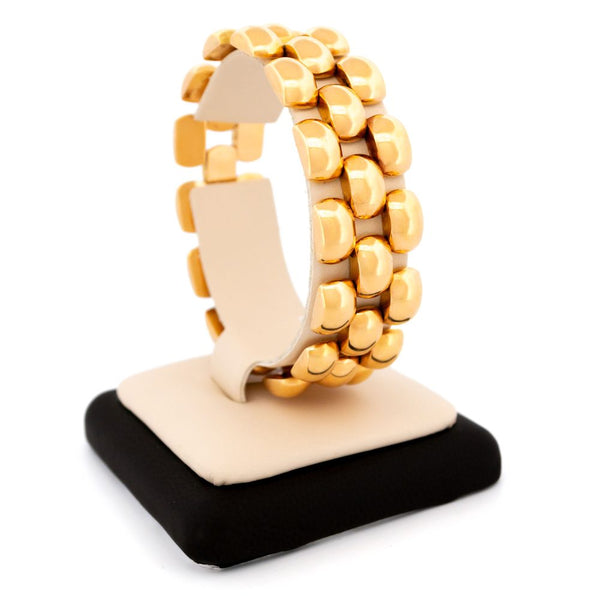 Vintage 18 Carat Yellow Gold Panther Link Bracelet