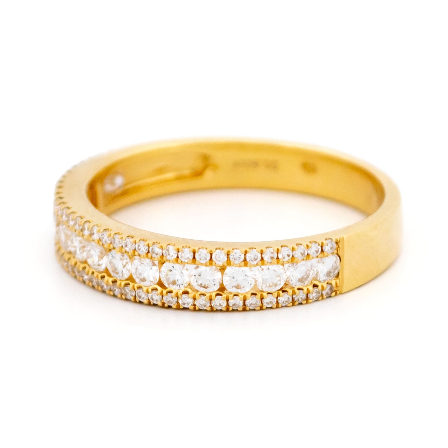 Diamond 18k Triple-Row Ring 17311-9167