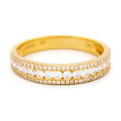 Diamond 18k Triple-Row Ring 17311-9167