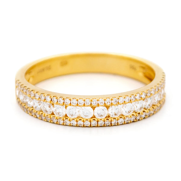 Diamond 18k Triple-Row Ring 17311-9167