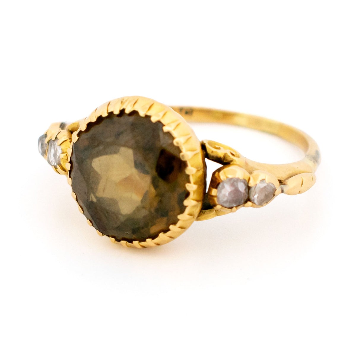 Zircon Rose-Cut Diamond 14k Ring 17319-9169