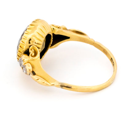 Zircon Rose-Cut Diamond 14k Ring 17319-9169