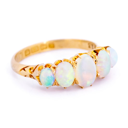 Opal 18k Row Ring 17321-9171