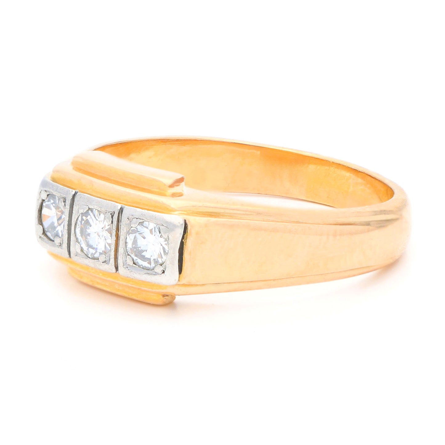 Diamond 18k Trilogy Engagement Ring 17323-9173