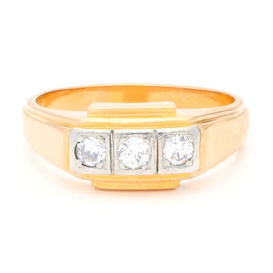 Diamond 18k Trilogy Engagement Ring 17323-9173