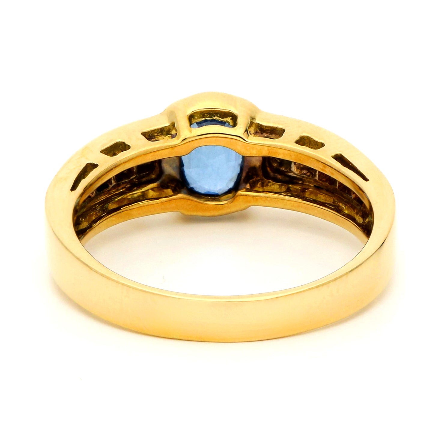 Diamond Sapphire 18k Ring 17324-9174