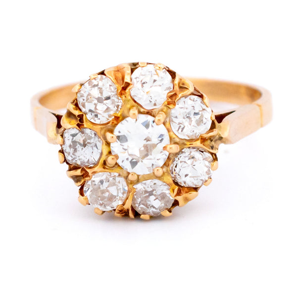 Diamond 14ct Cluster Ring
