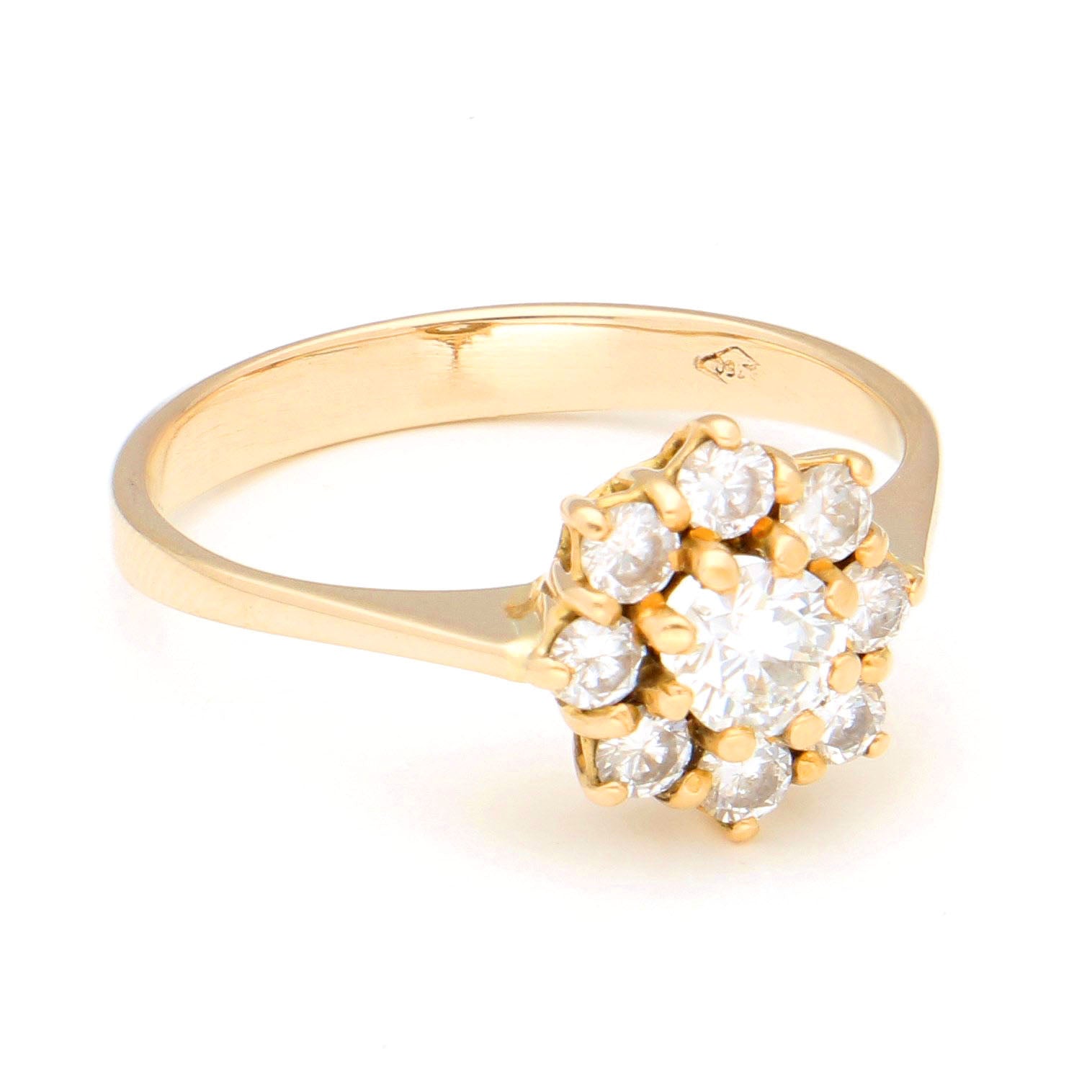 Diamond 18k Cluster Ring 17337-9180