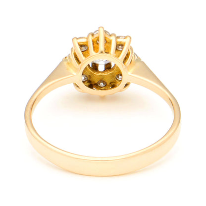 Diamond 18k Cluster Ring 17337-9180