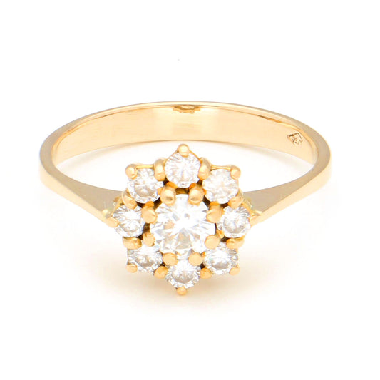 Diamond 18k Cluster Ring 17337-9180
